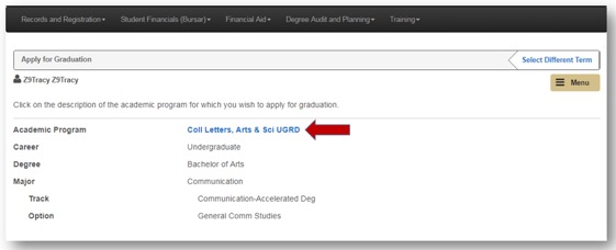 Apply to Graduate Online Step 4